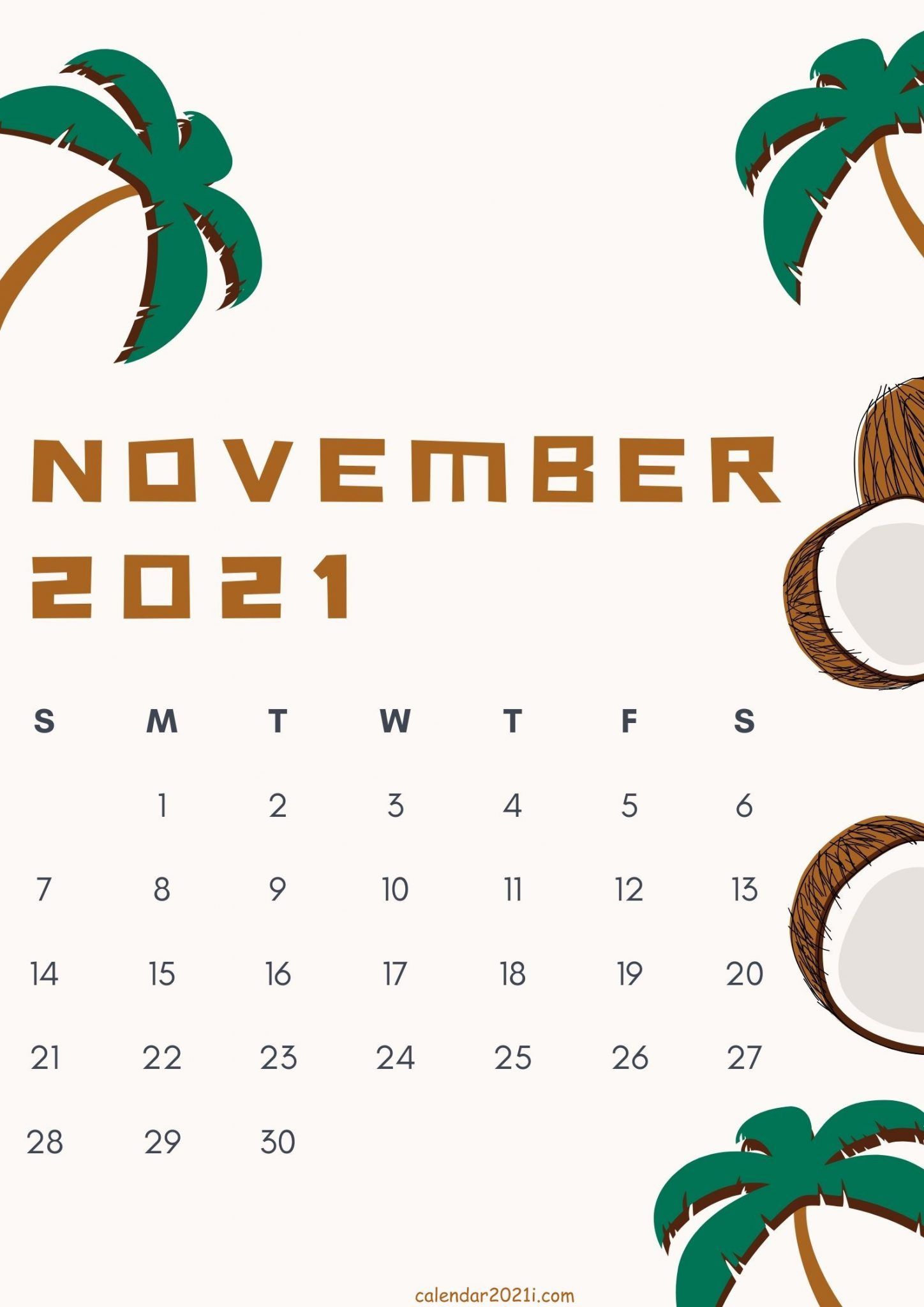 November Calendar Wallpapers