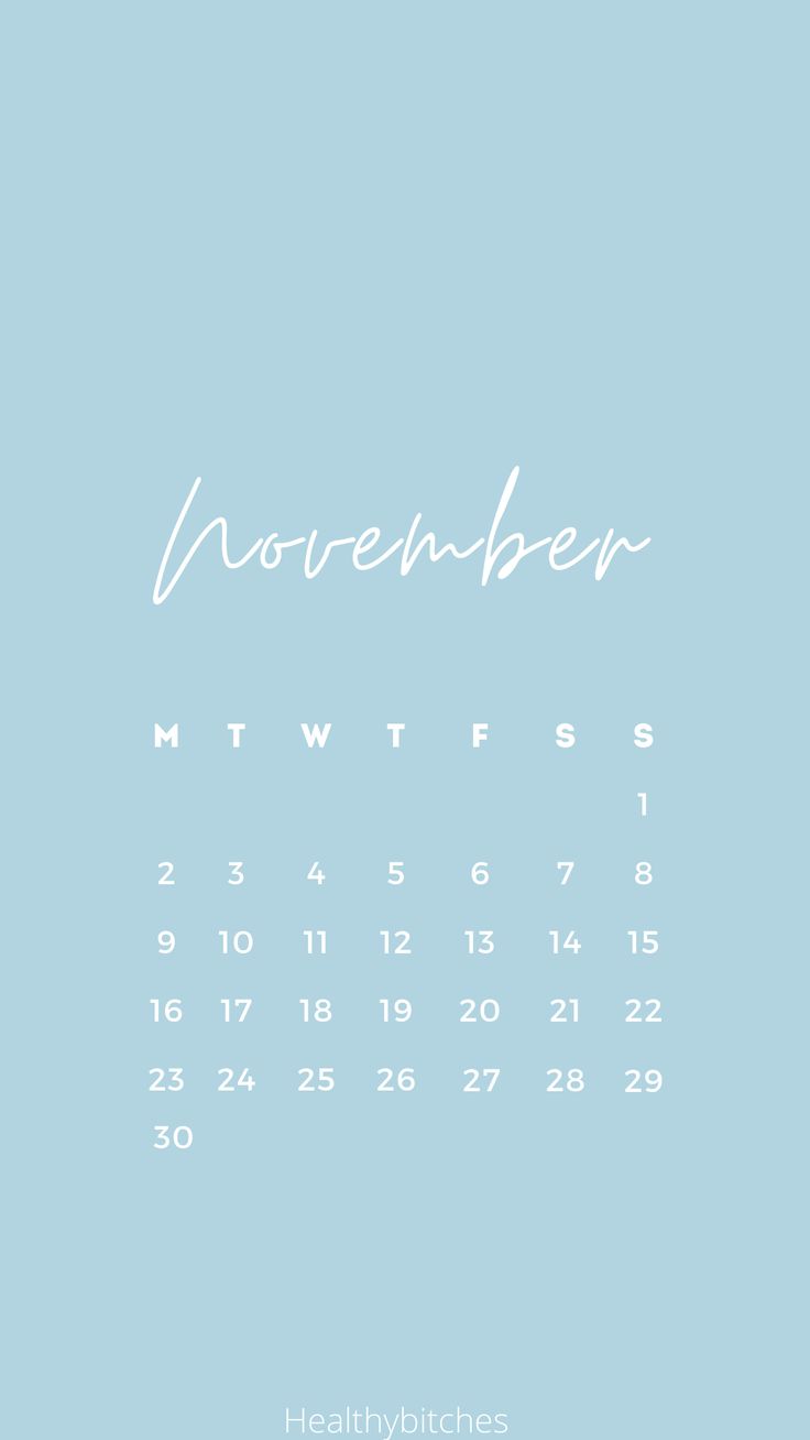 November Calendar Wallpapers