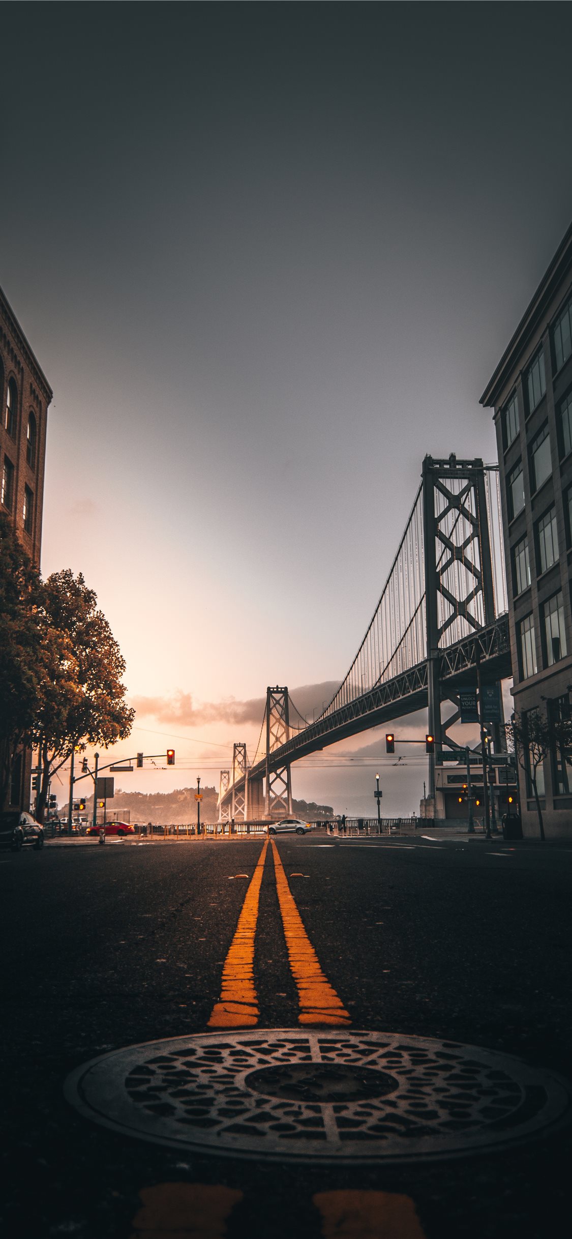 Oakland Bay Bridge In Evening Wallpapers