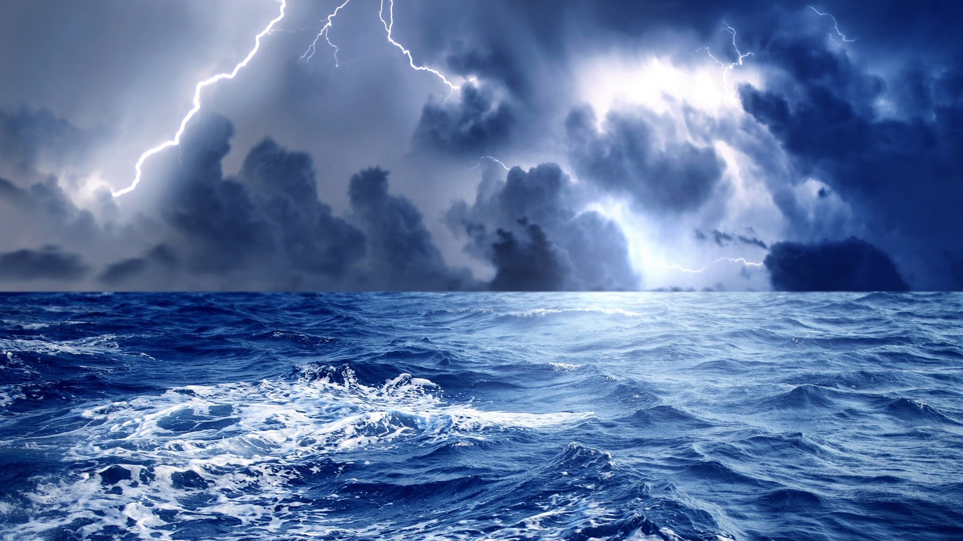 Ocean Storm Background