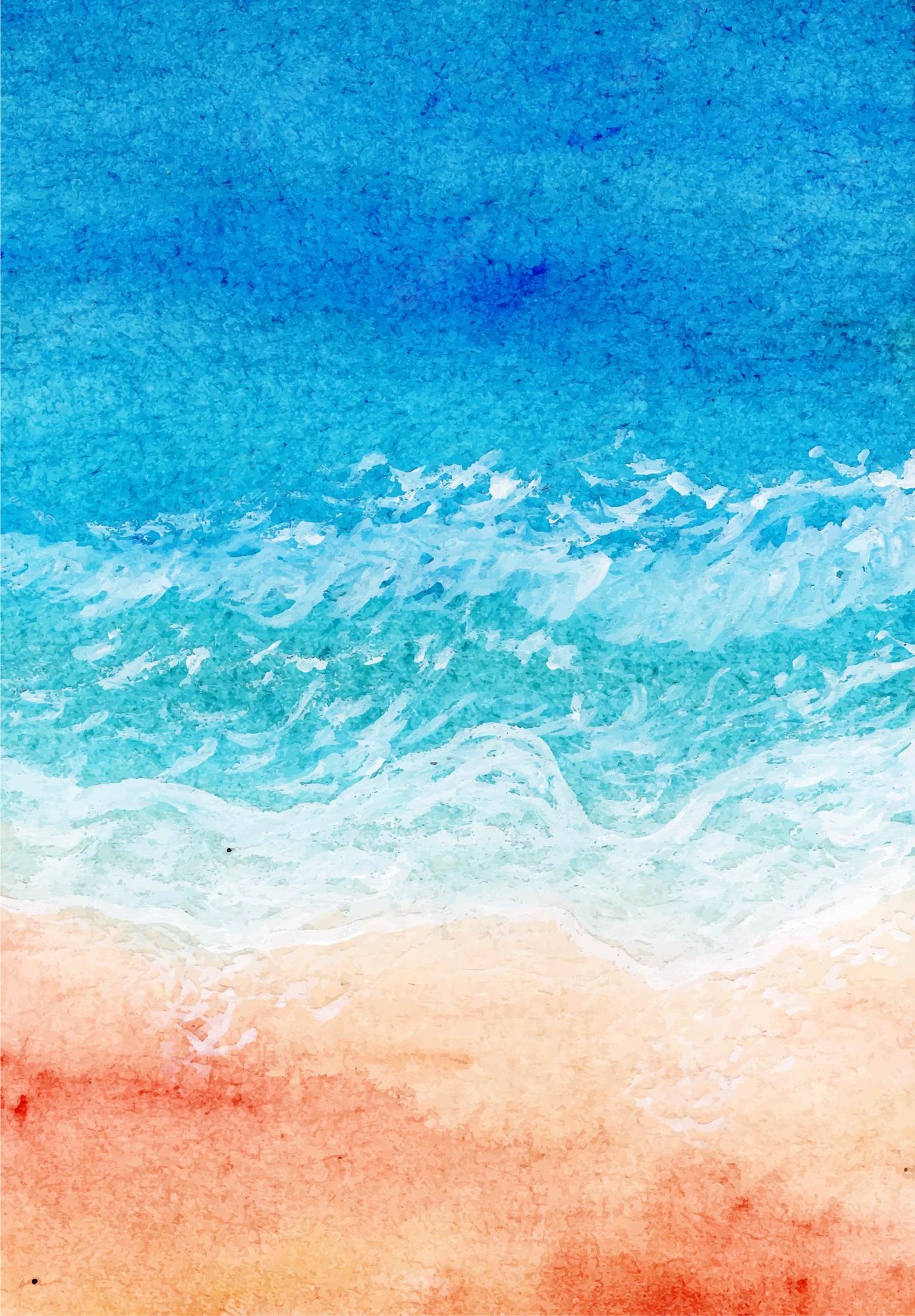 Ocean Watercolor Background