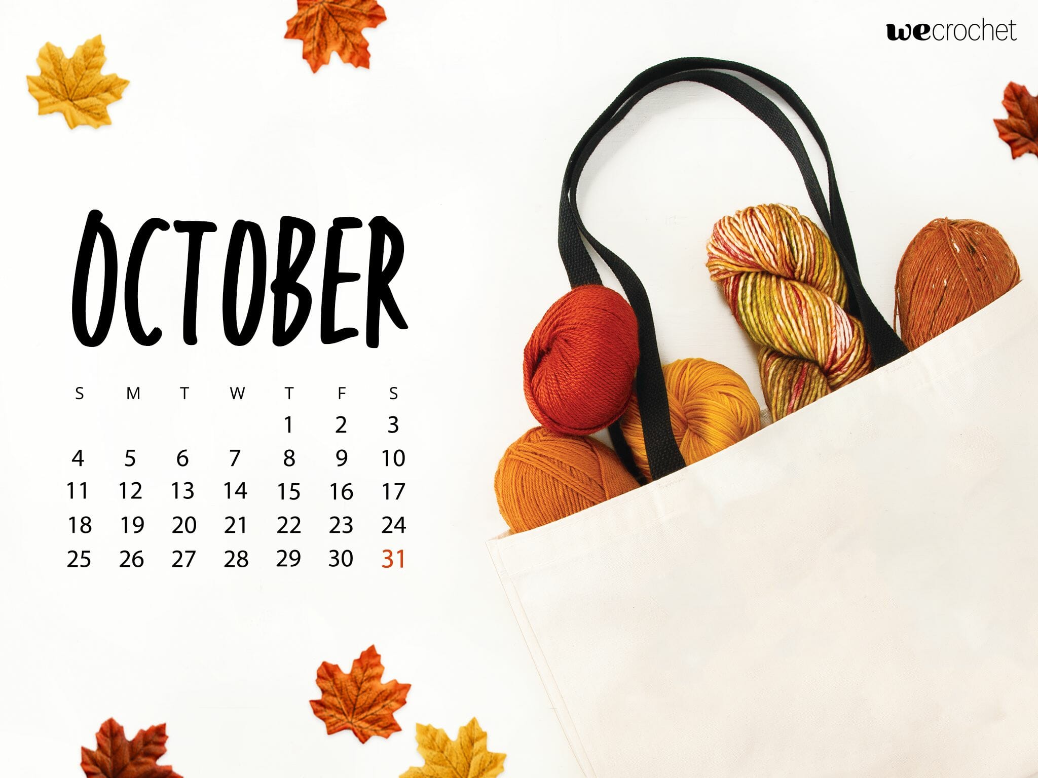 October 2019 Calendar Wallpapers