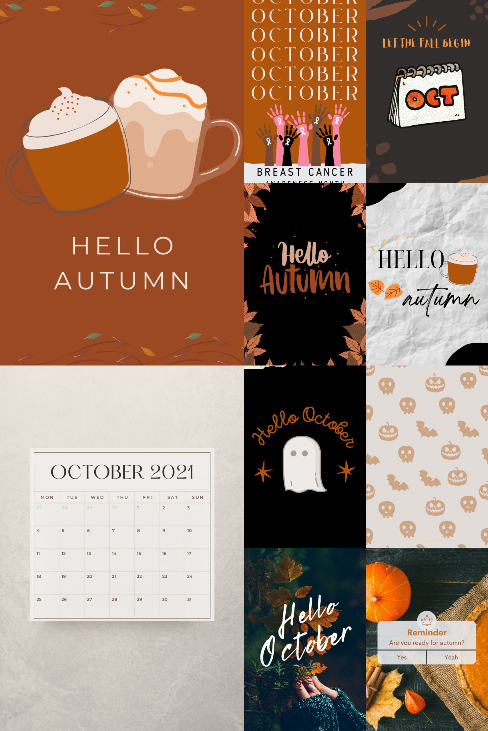 October Background