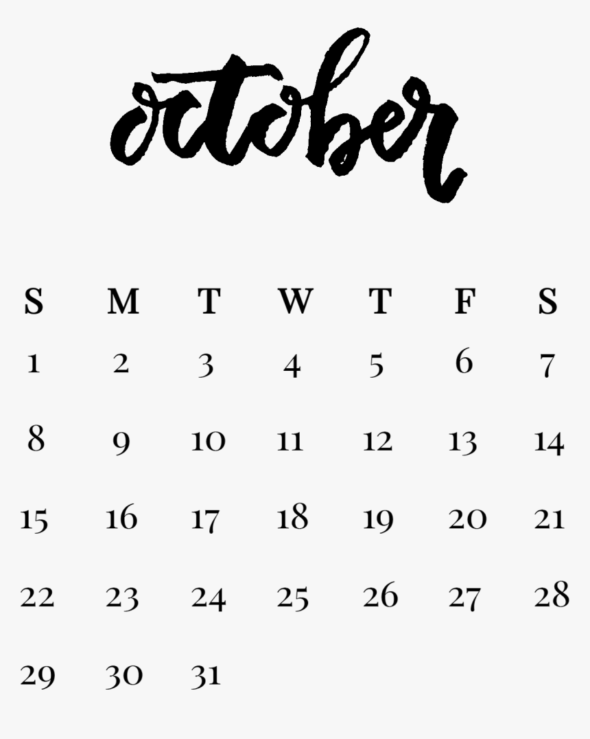 October Calendar Background