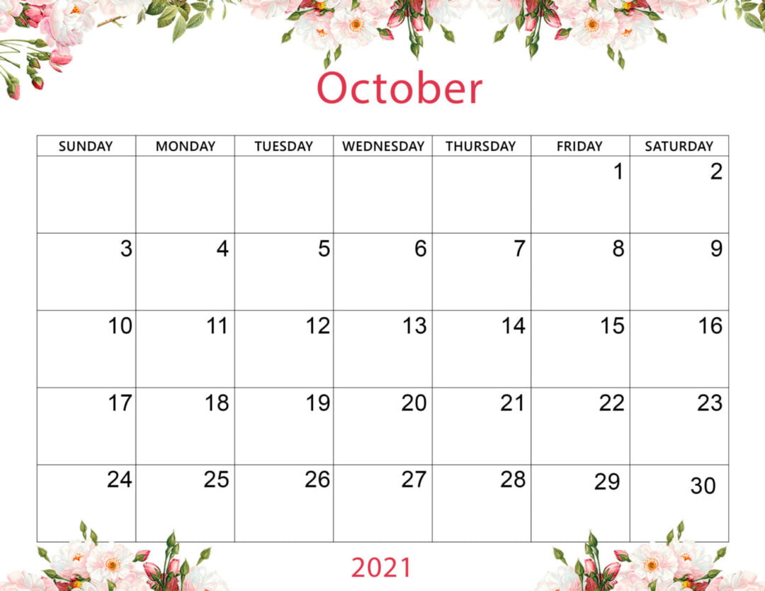 October Calendar Background