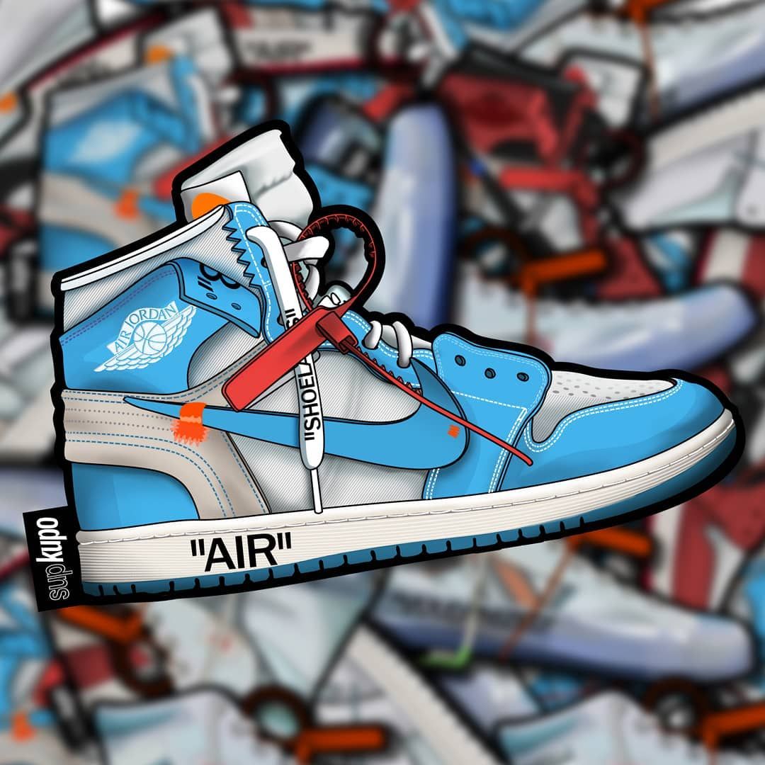 Off White Jordan 1 Unc Wallpapers