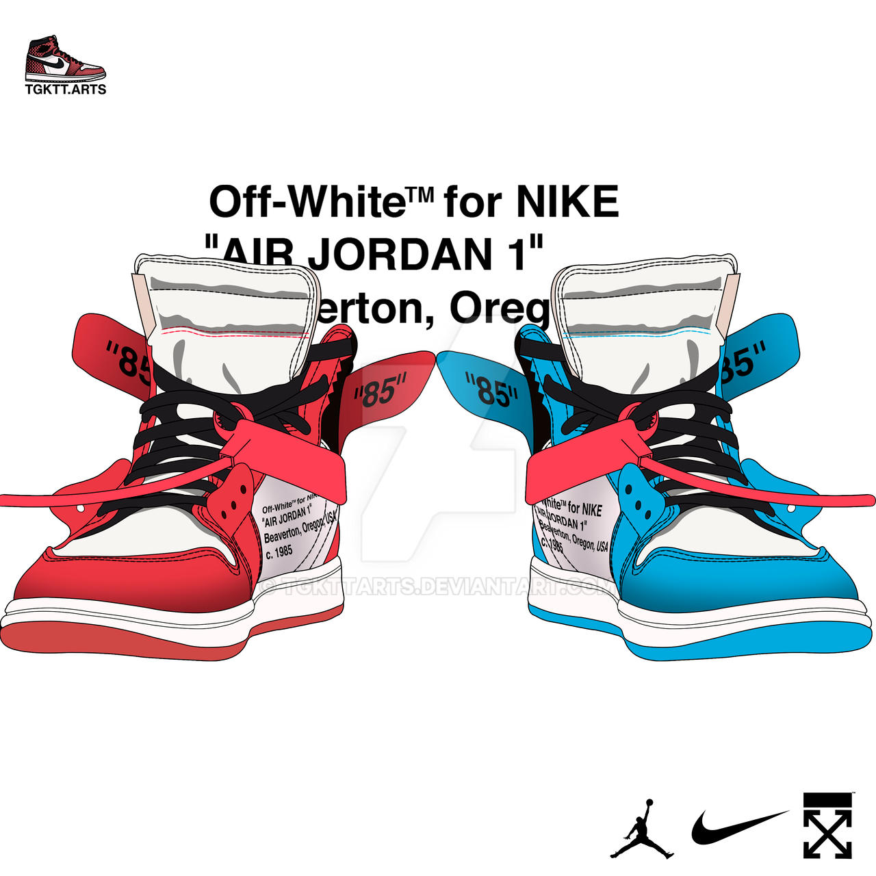 Off White Jordan 1 Unc Wallpapers