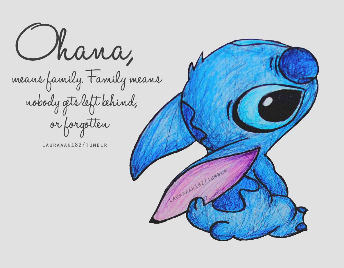 Ohana Stitch Drawing Wallpapers