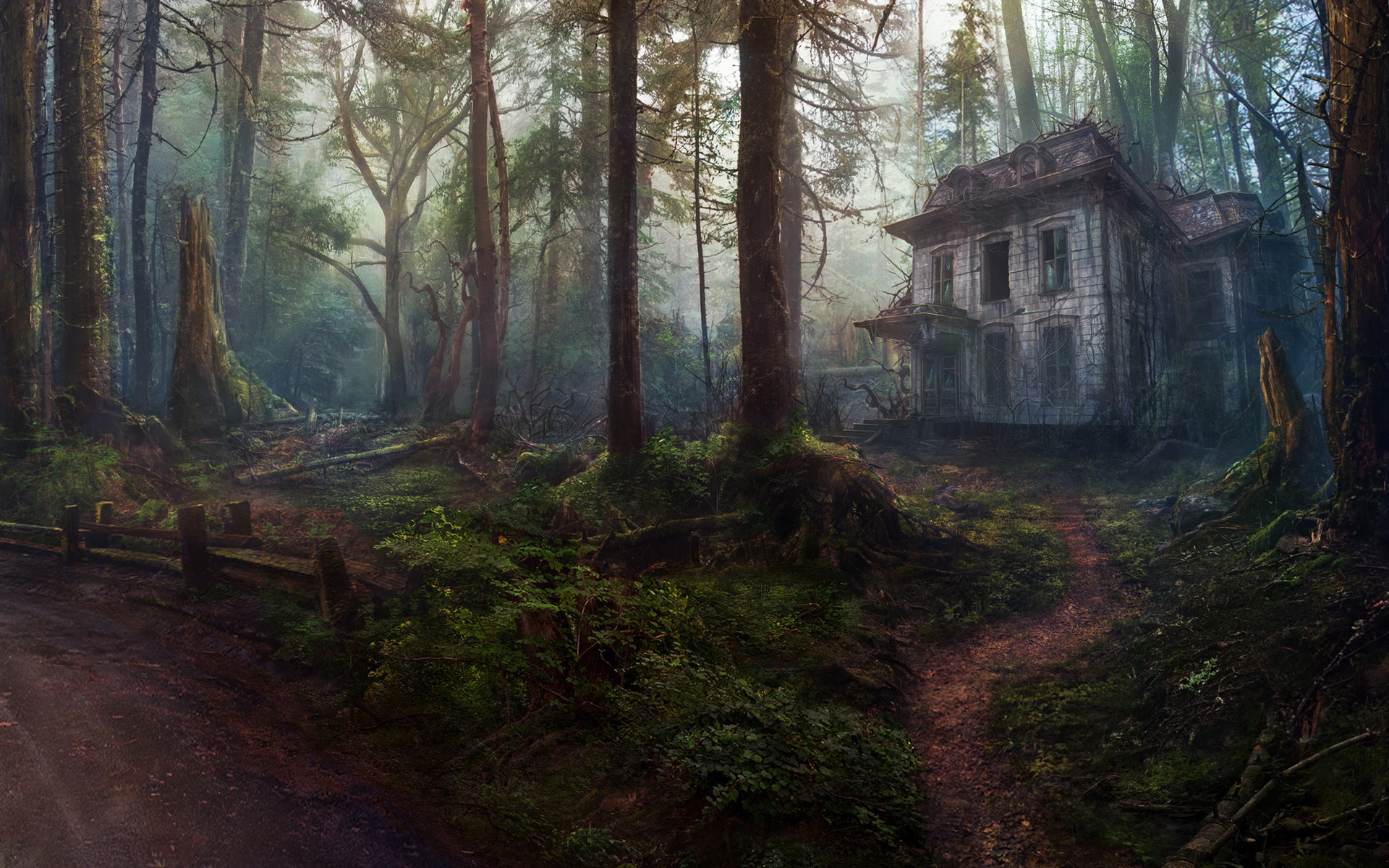 Old House In Forest Wallpapers