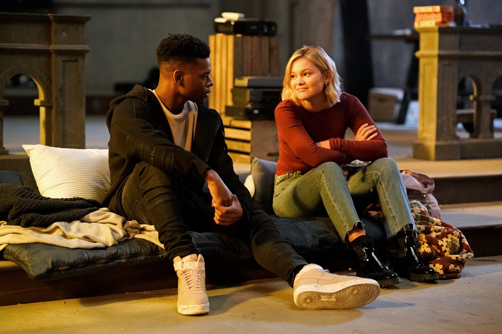 Olivia Holt &Amp; Joseph Aubrey From Cloak &Amp; Dagger Wallpapers