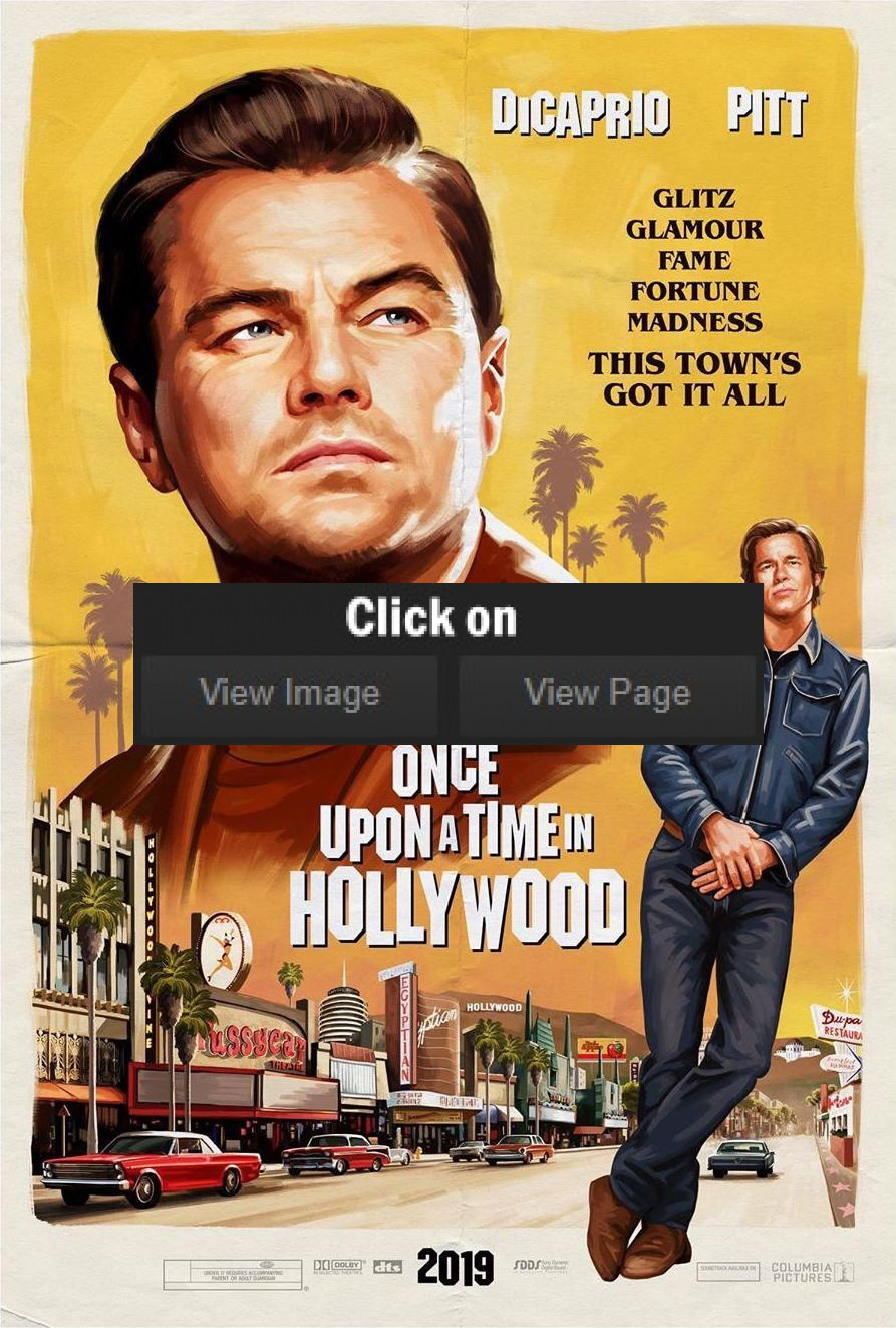 Once Upon A Time In Hollywood Movie Poster Wallpapers