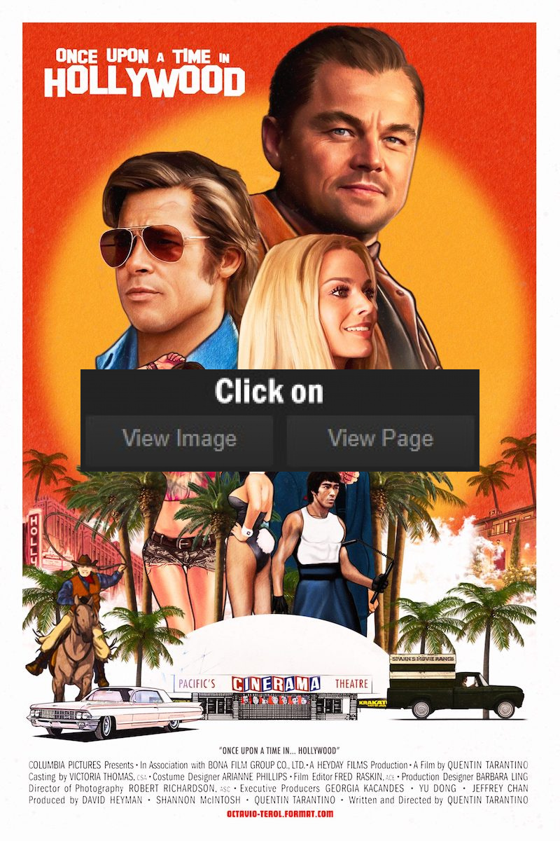 Once Upon A Time In Hollywood Movie Poster Wallpapers