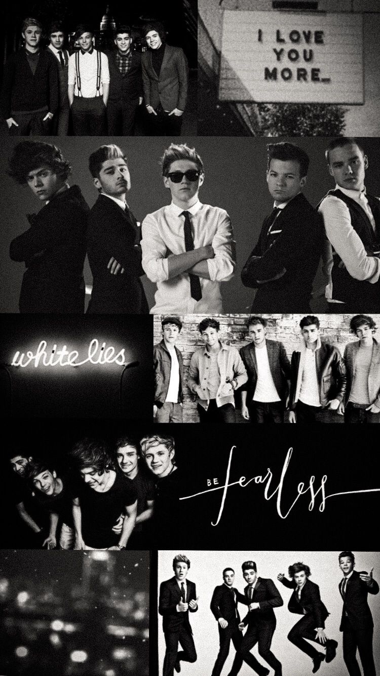 One Direction Black And White Wallpapers