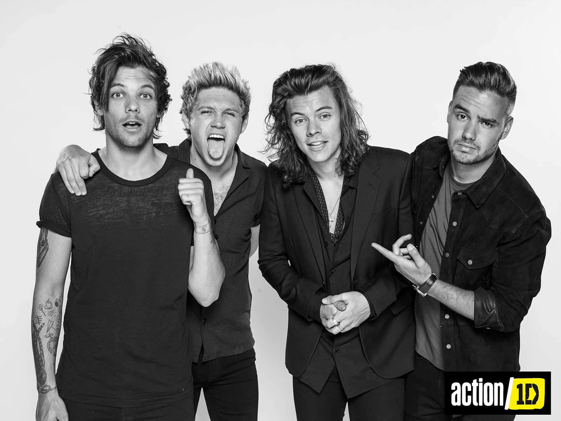 One Direction Black And White Wallpapers