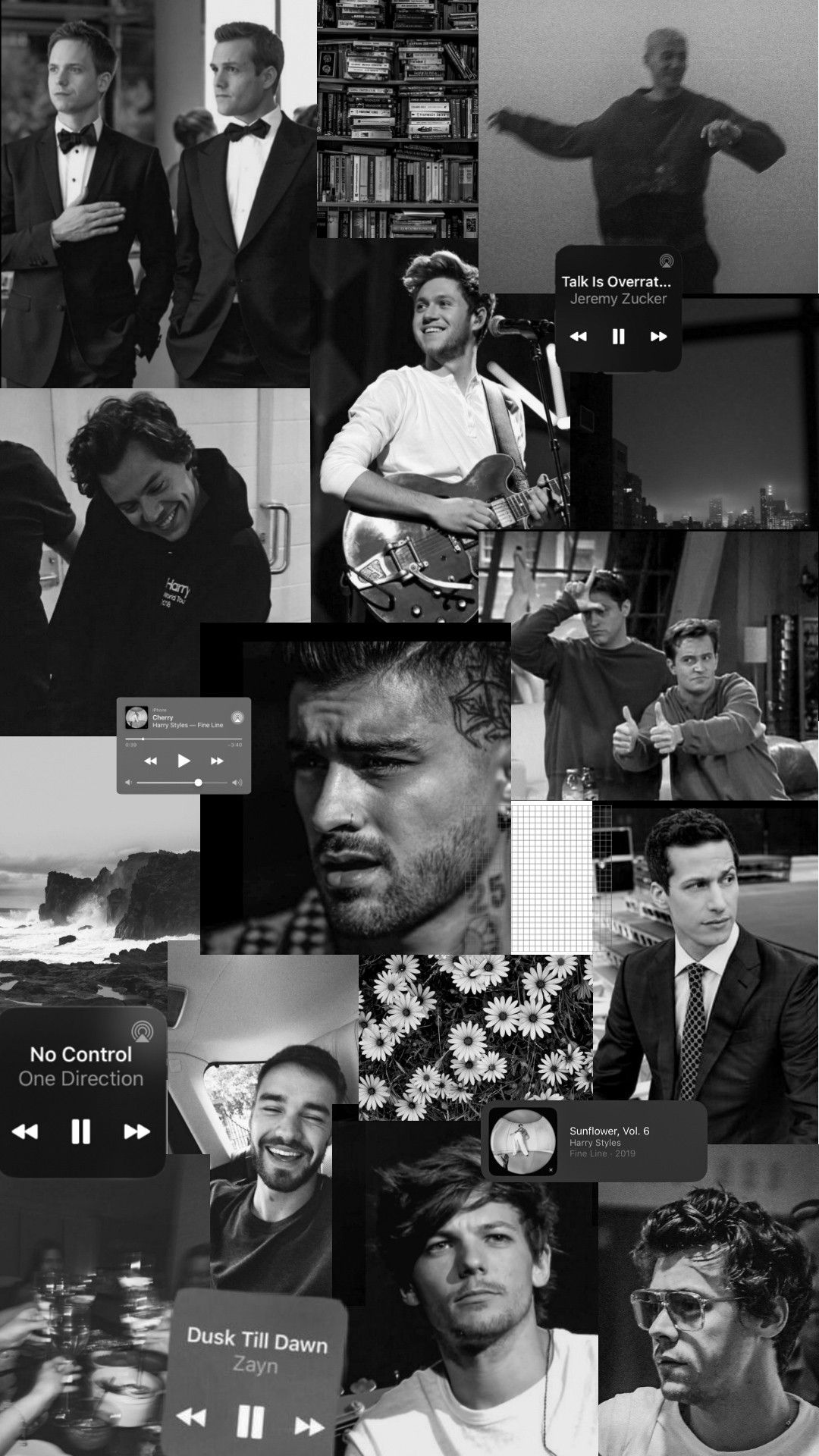 One Direction Black And White Wallpapers