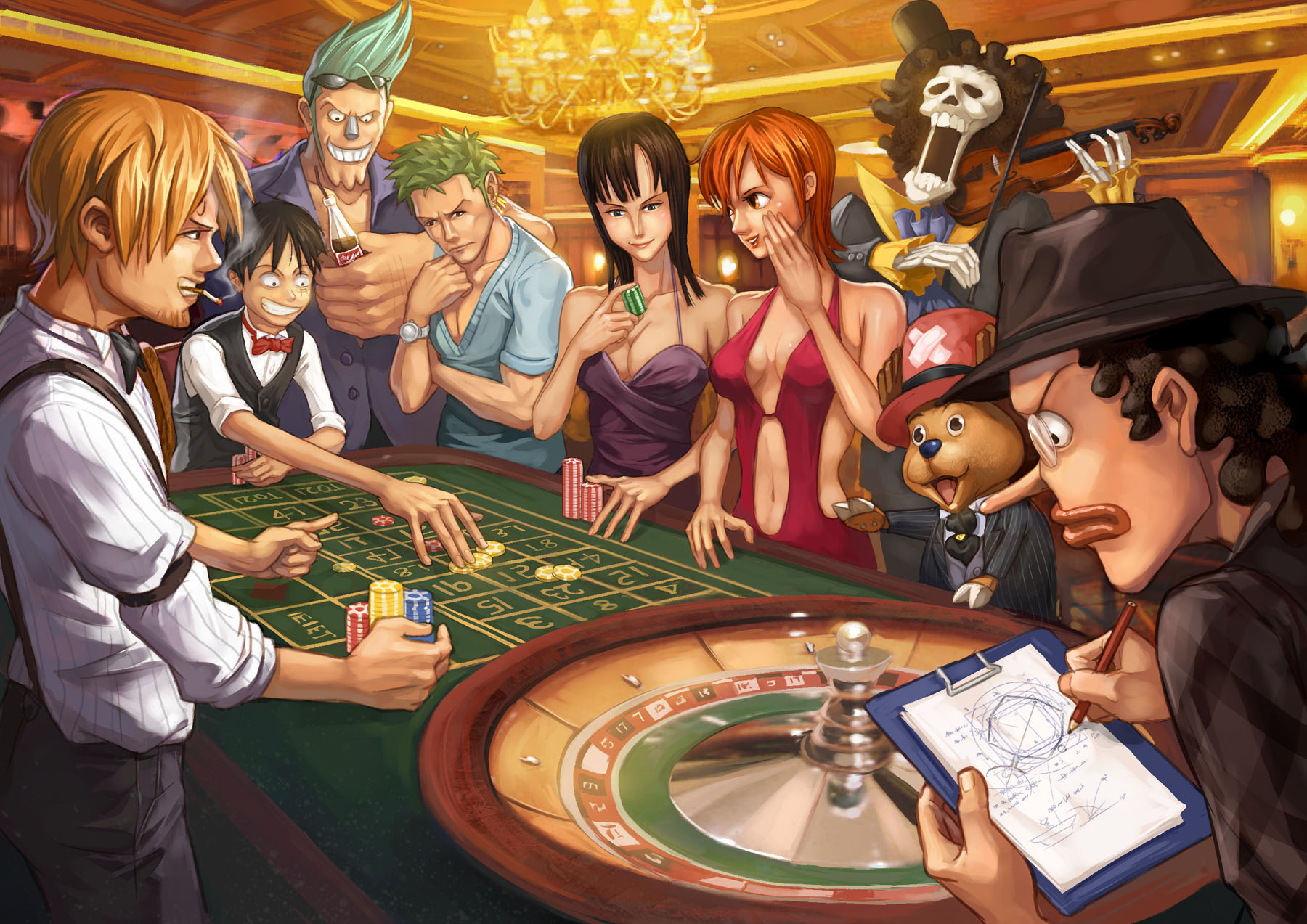 One Piece Team Art Wallpapers