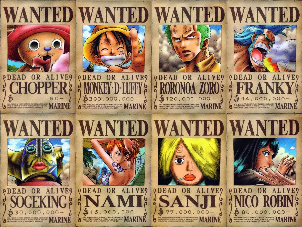 One Piece Wanted Poster Wallpapers