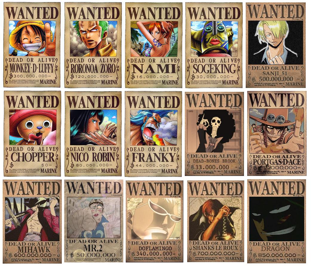 One Piece Wanted Poster Wallpapers