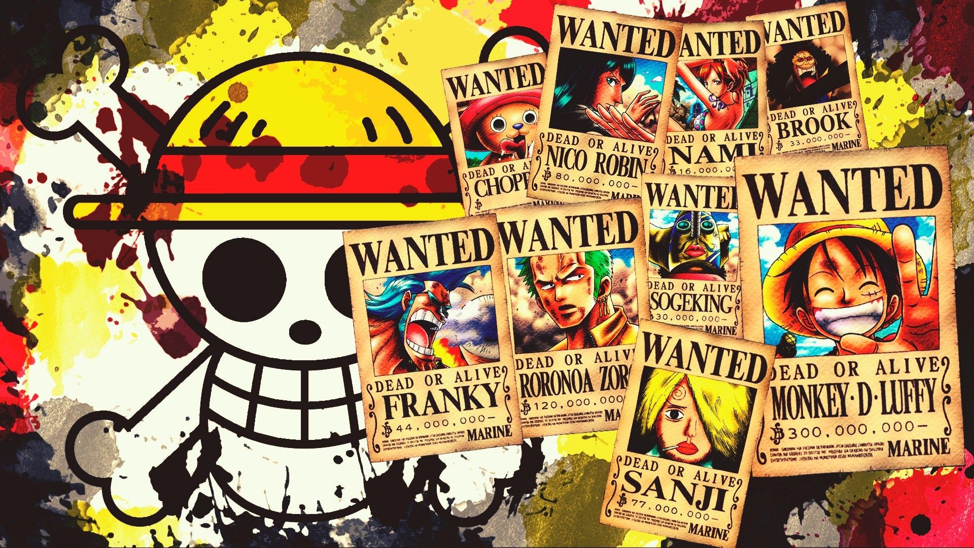 One Piece Wanted Wallpapers