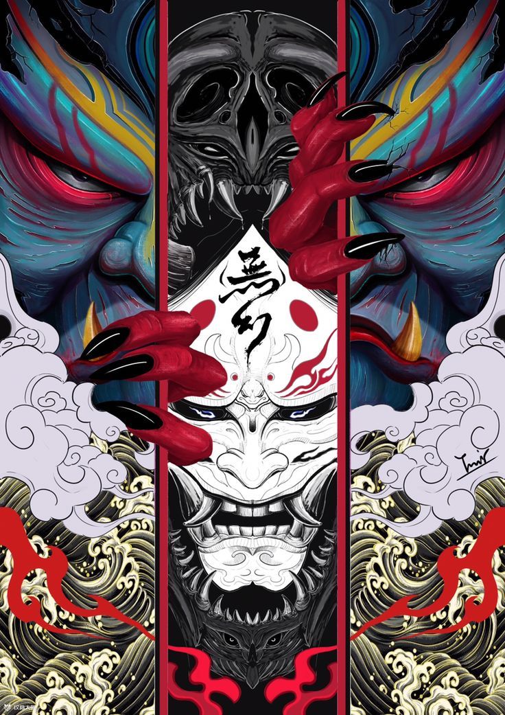 Oni Japanese Art Wallpapers