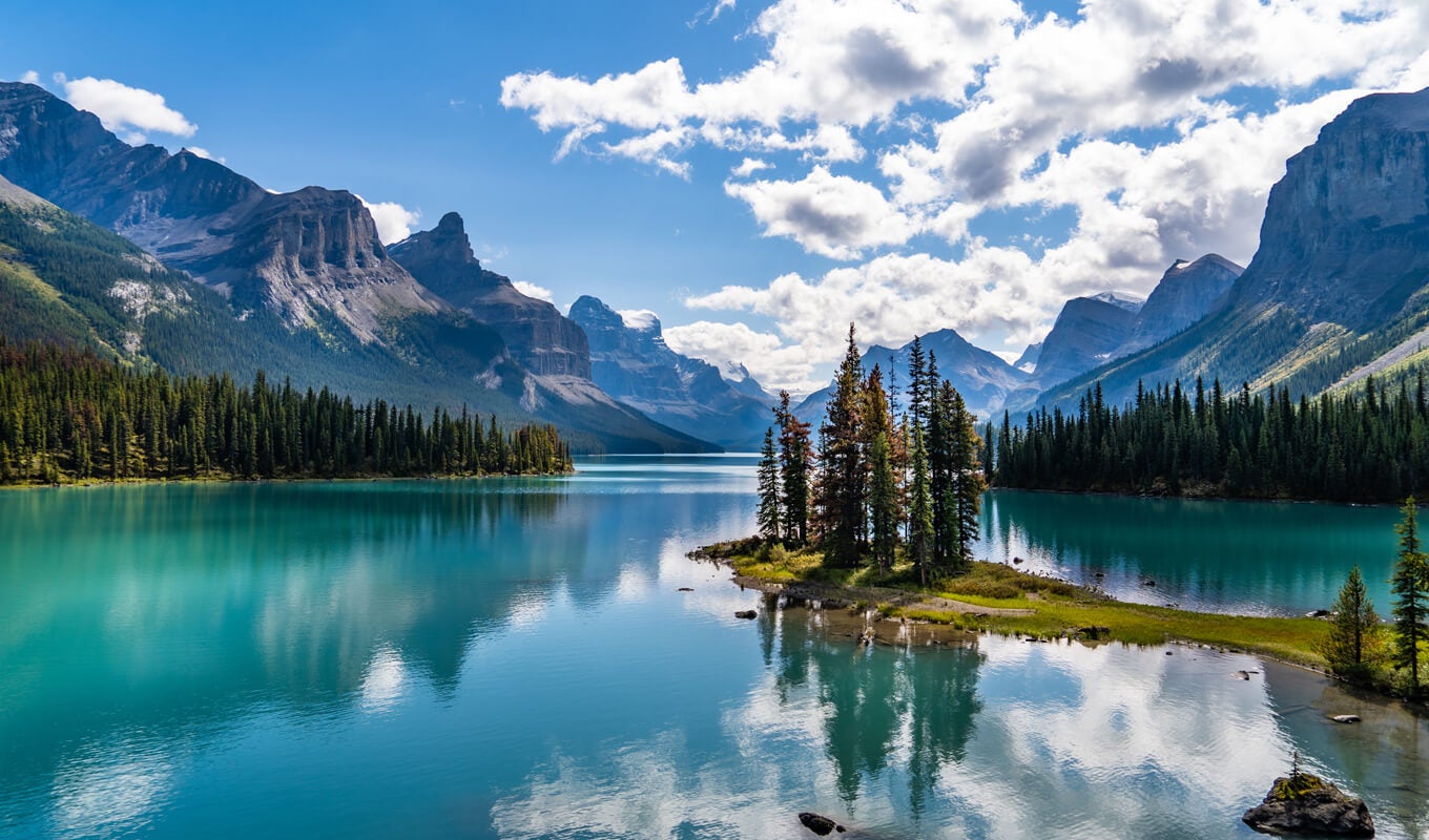 Ontario Mountains Reflection Lake Wallpapers