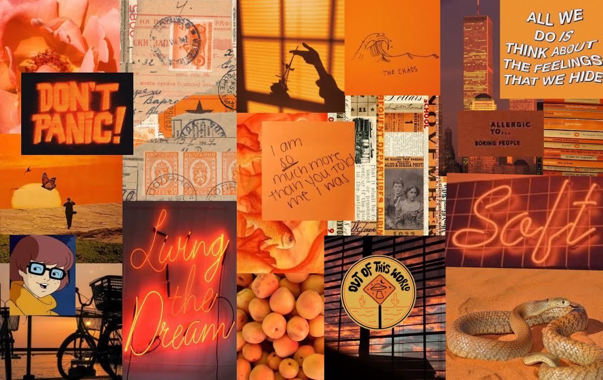 Orange Aesthetic Desktop Wallpapers