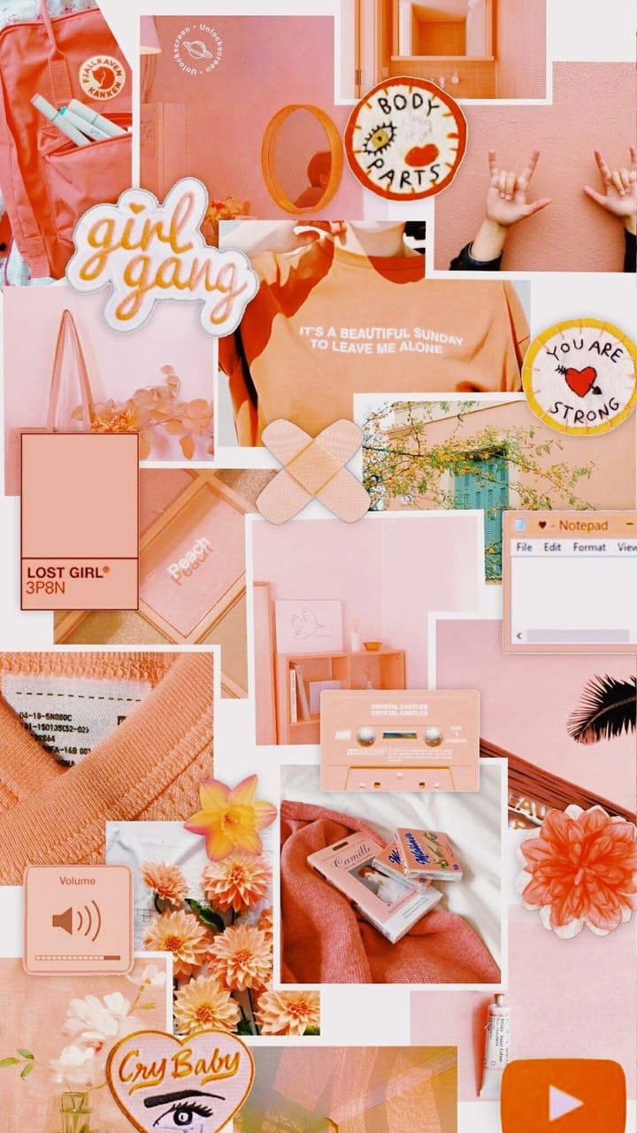 Orange Aesthetic Girl Wallpapers