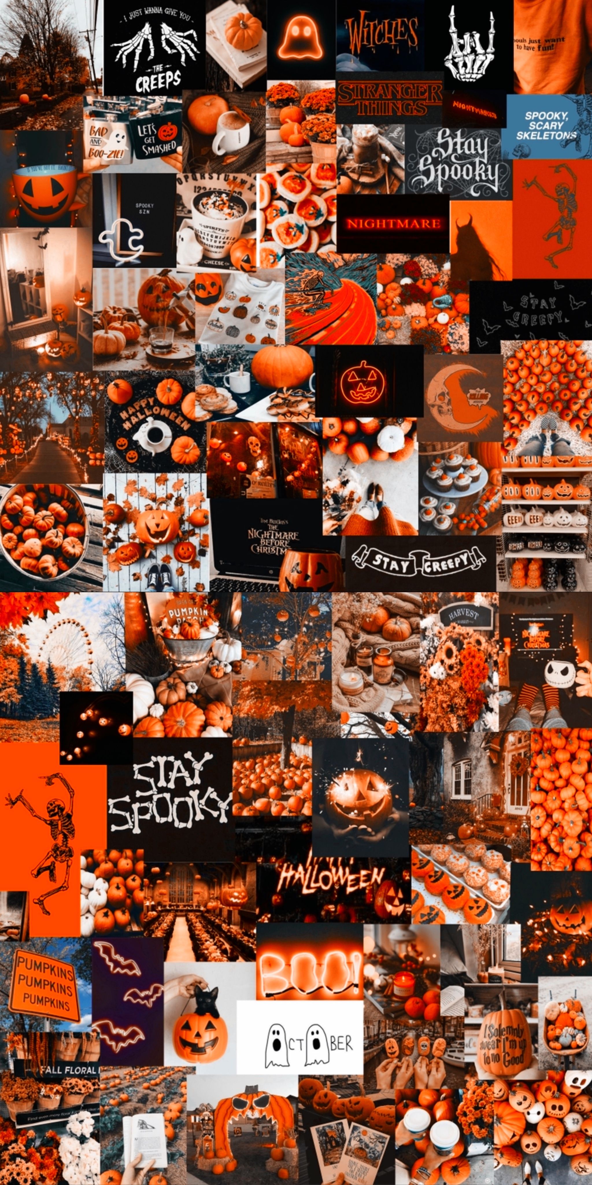 Orange Aesthetic Halloween Wallpapers