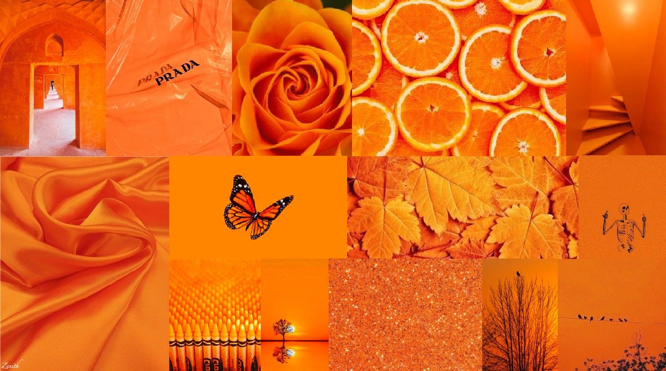 Orange Aesthetic Laptop Wallpapers