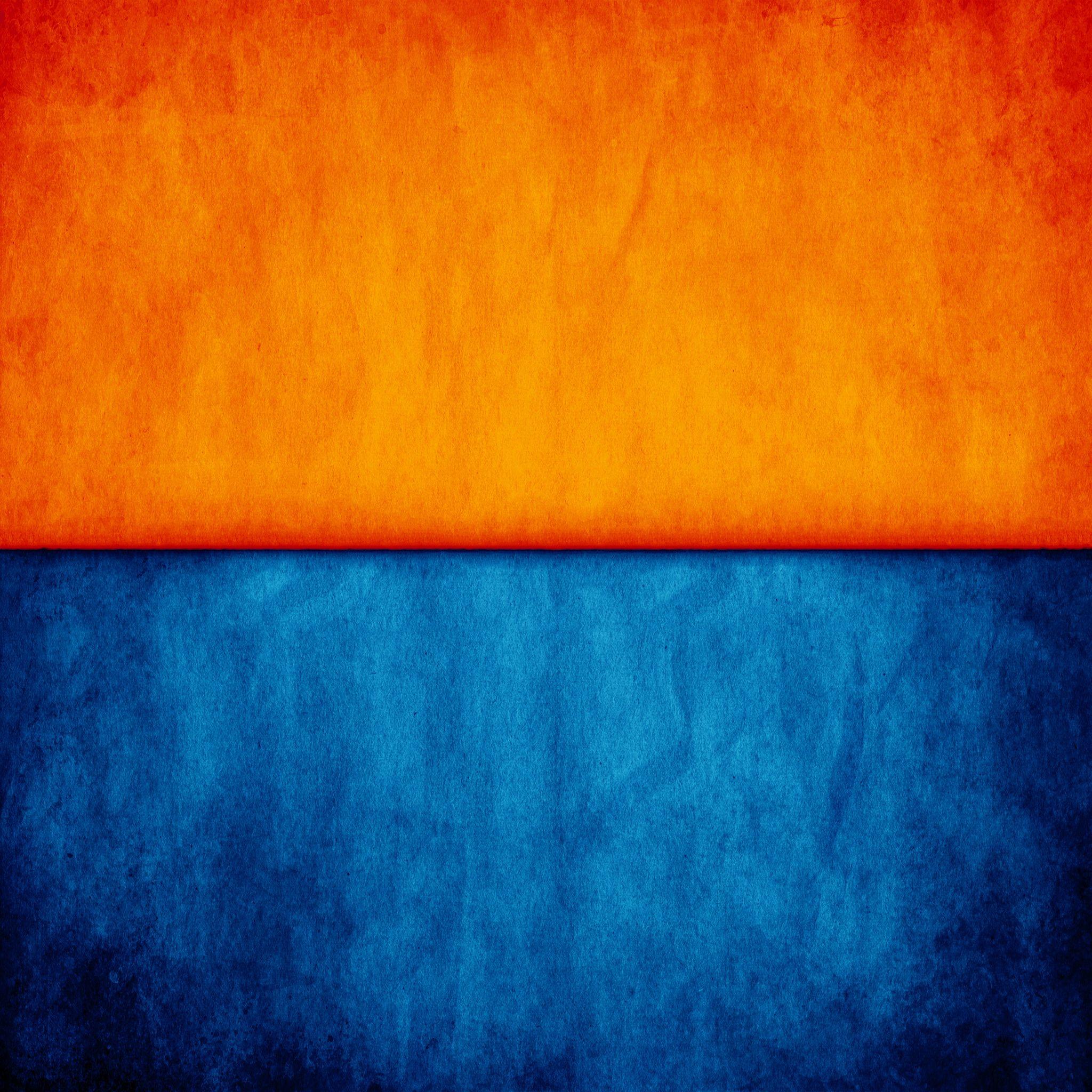 Orange And Blue Design Wallpapers