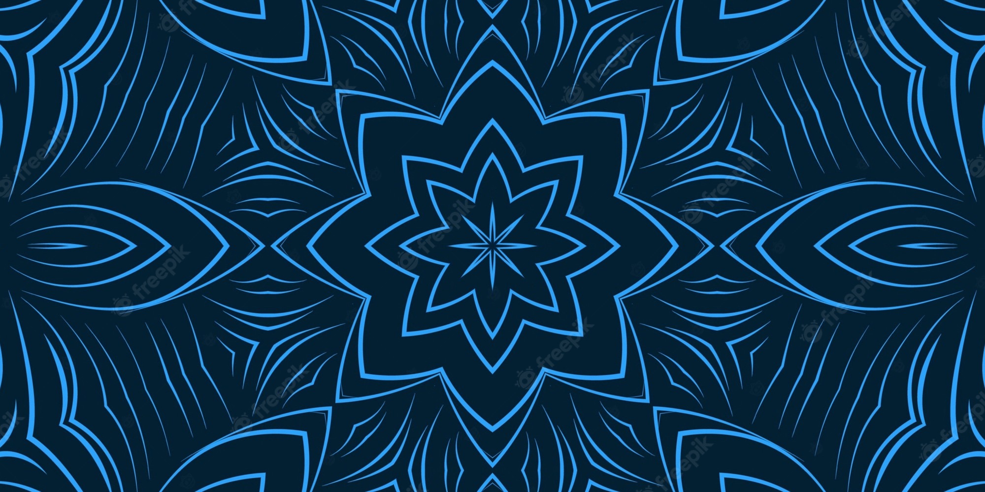 Orange And Blue Kaleidoscope Wallpapers