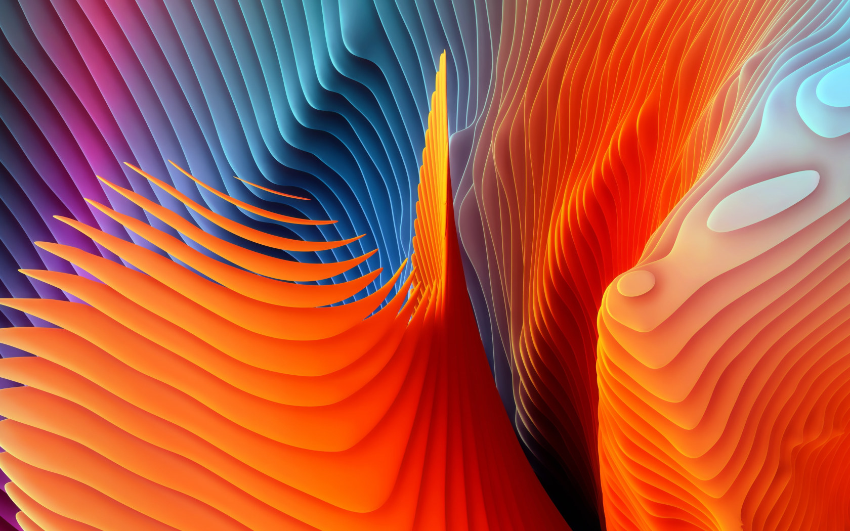 Orange And White Abstract Wallpapers