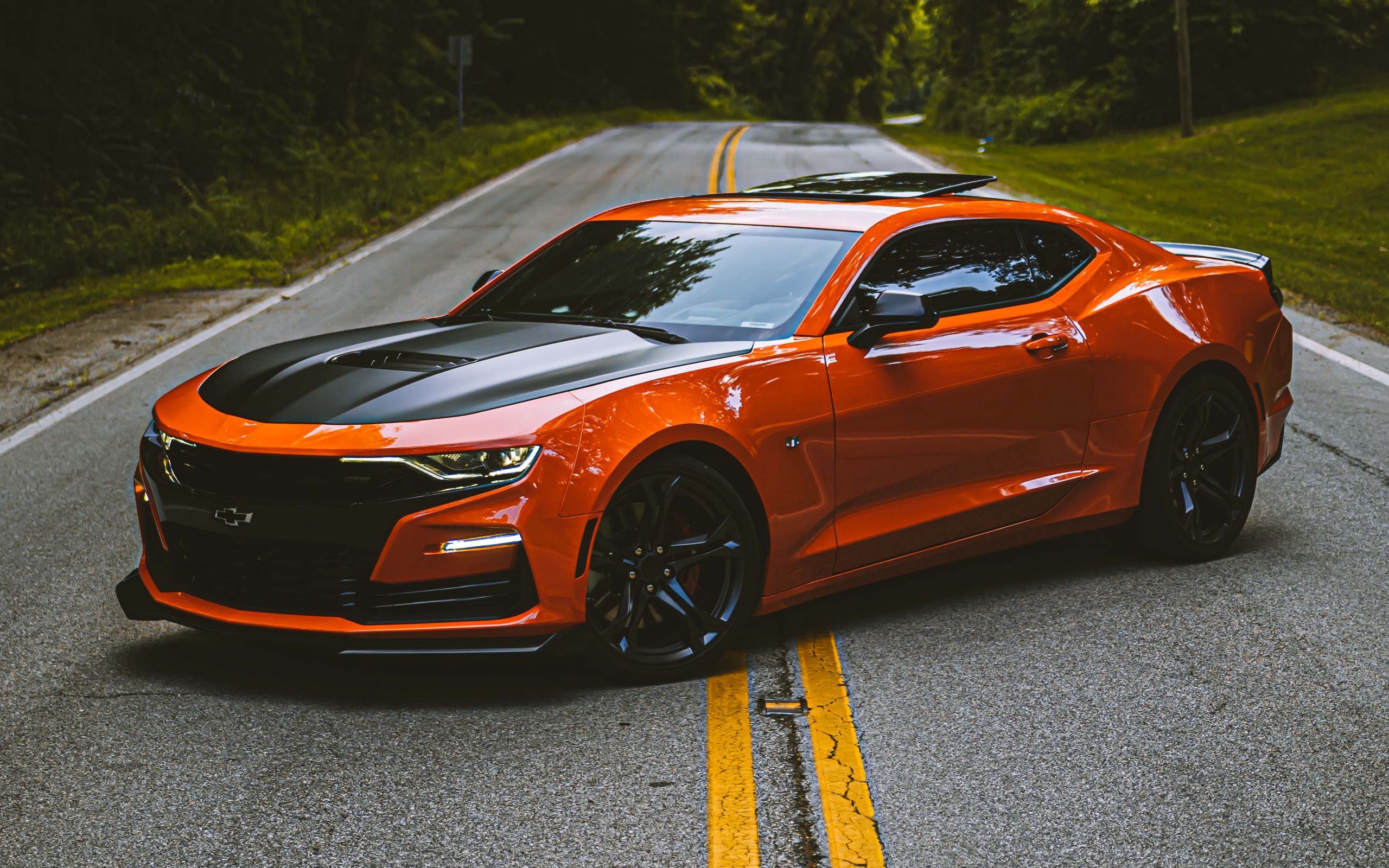 Orange Camaro Wallpapers