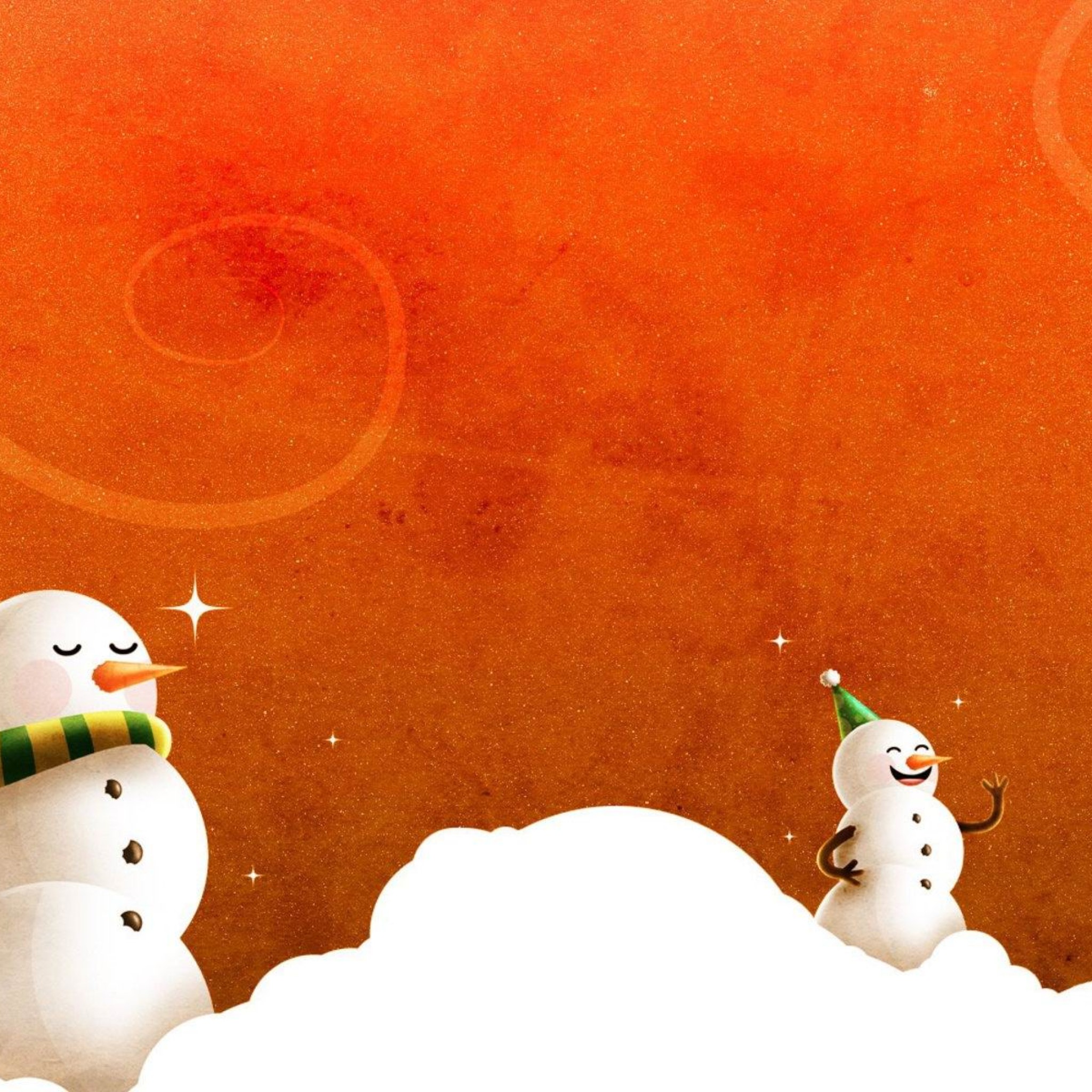 Orange Christmas Wallpapers