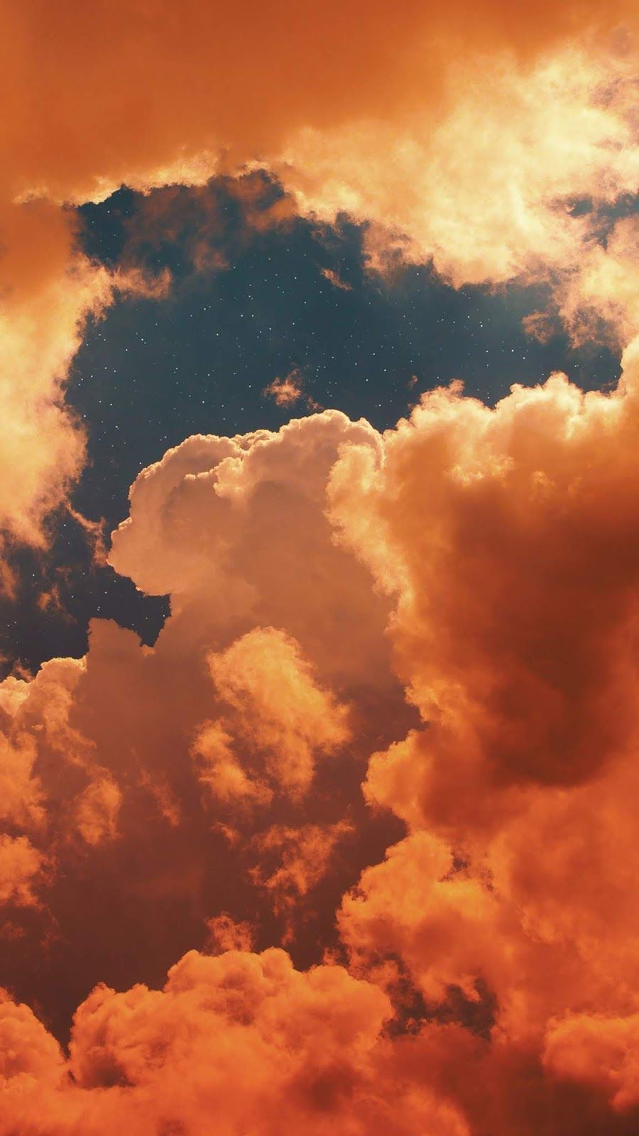 Orange Clouds Aesthetic Wallpapers