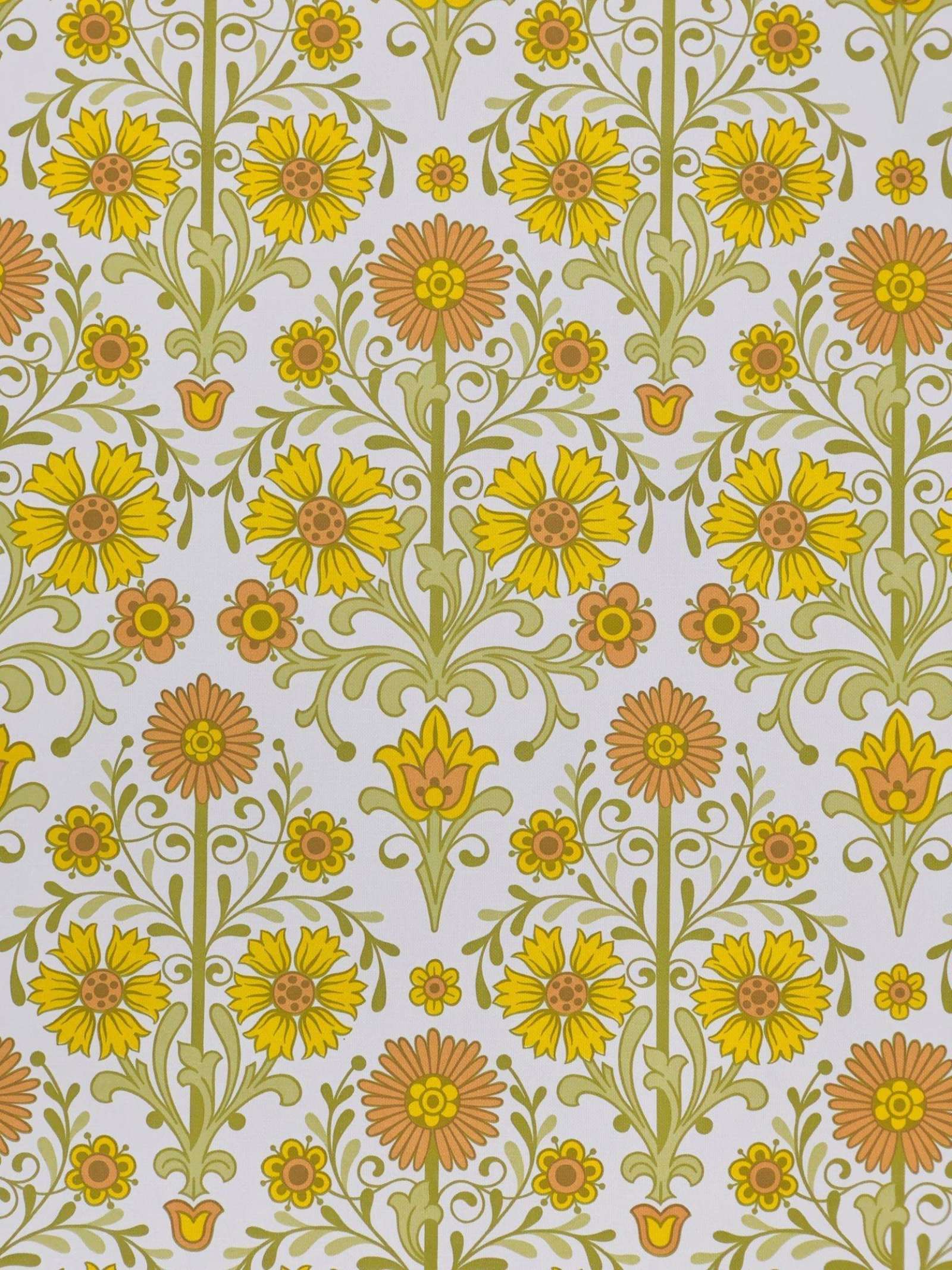 Orange Floral Wallpapers