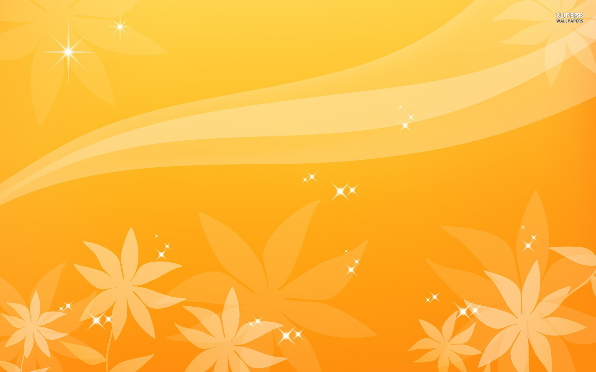 Orange Floral Wallpapers