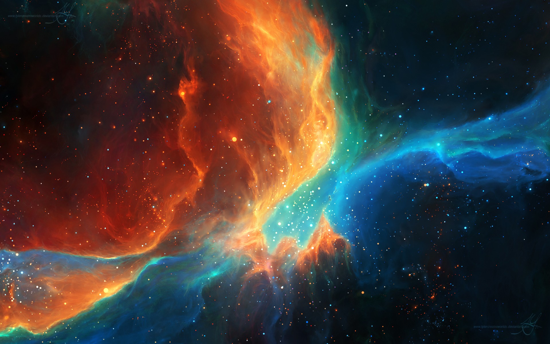 Orange Nebula Wallpapers