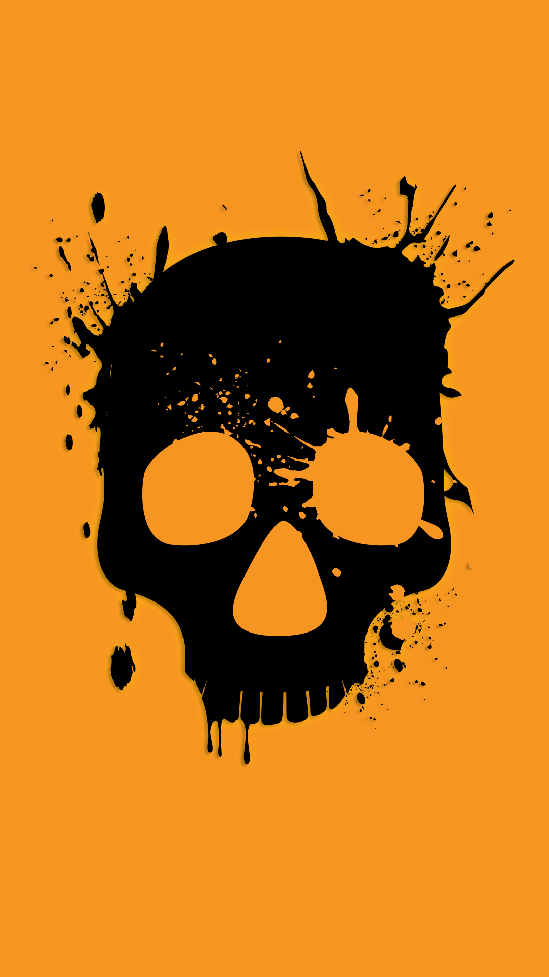 Orange Skull Wallpapers