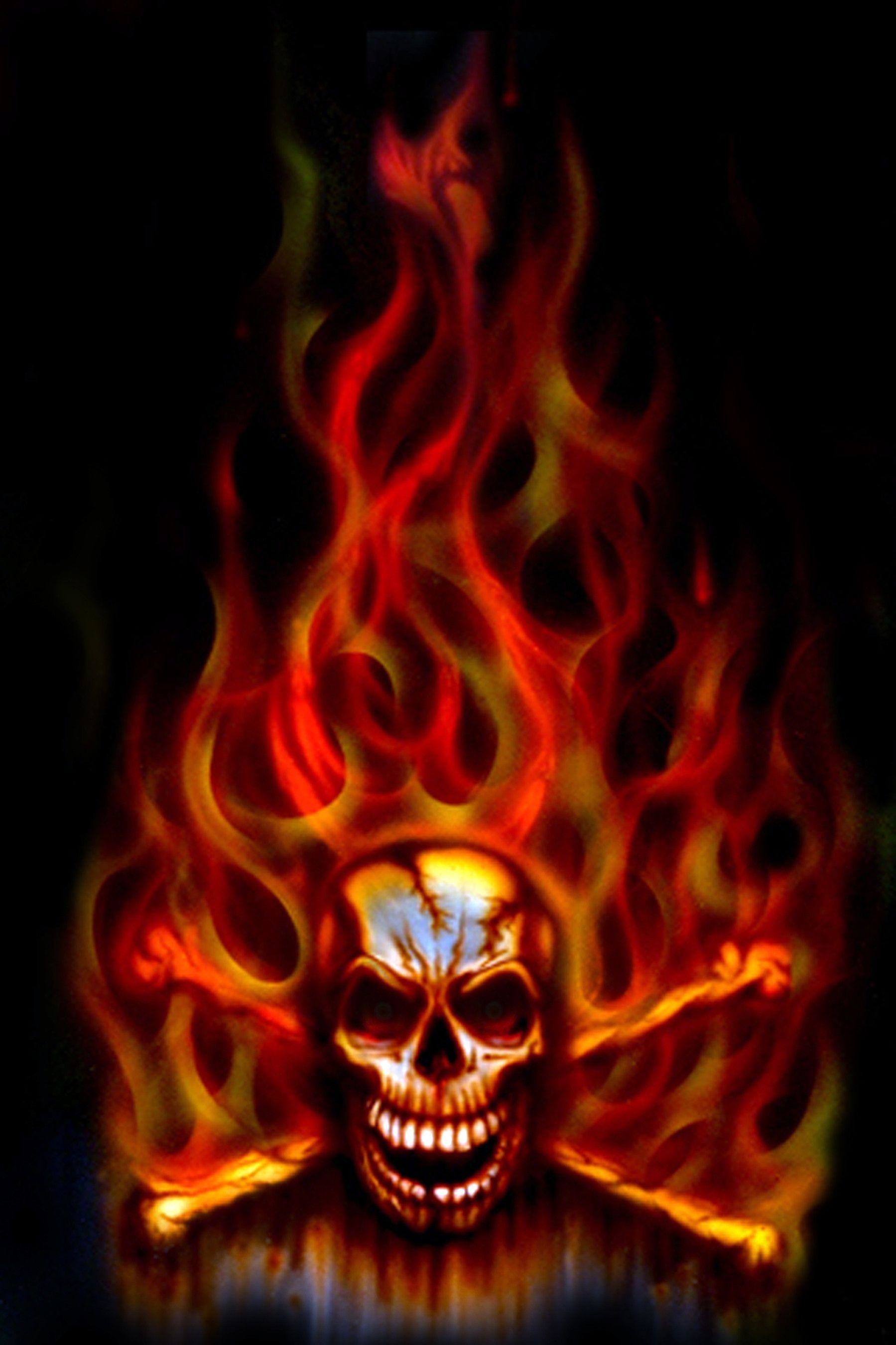 Orange Skull Wallpapers