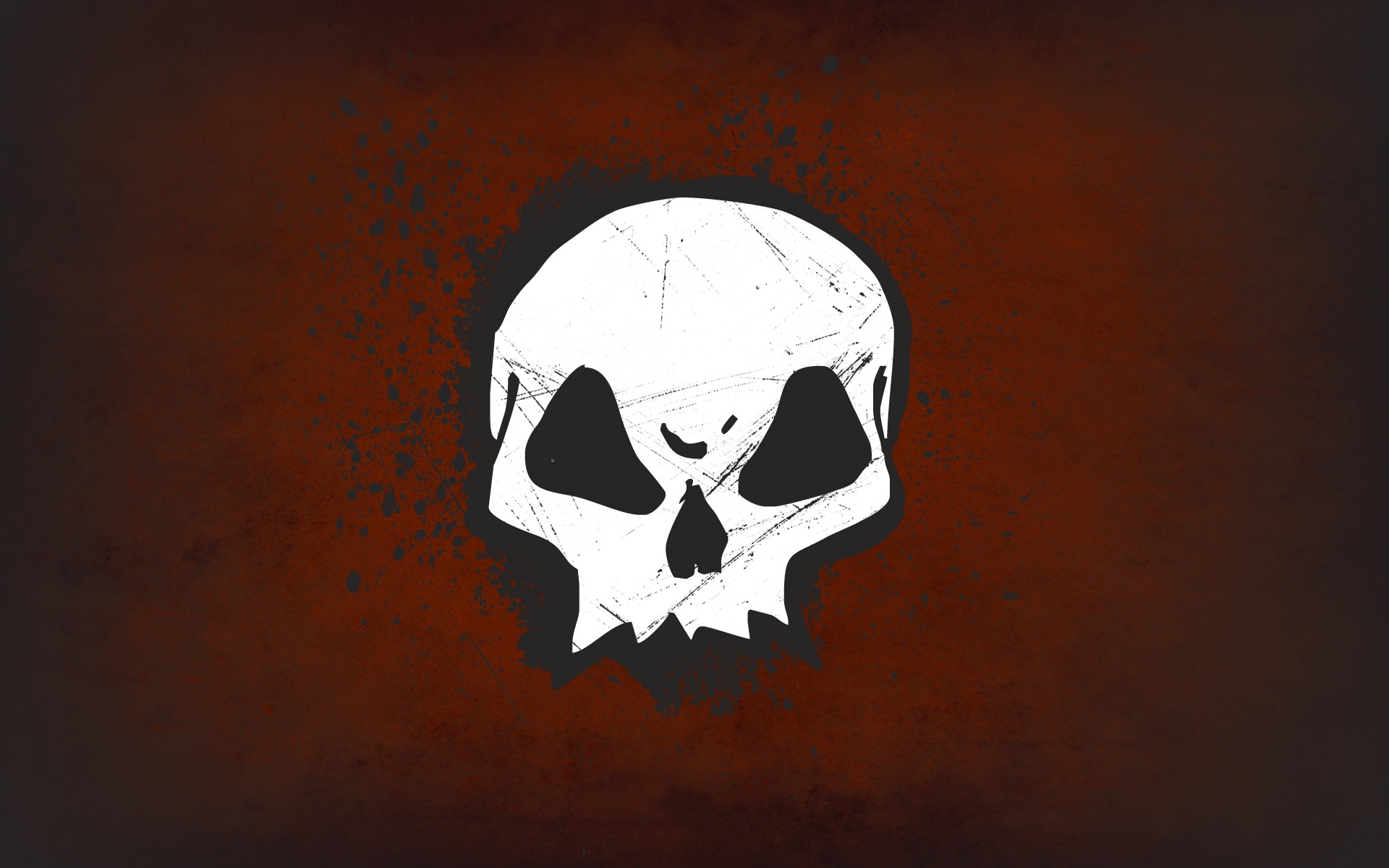 Orange Skull Wallpapers