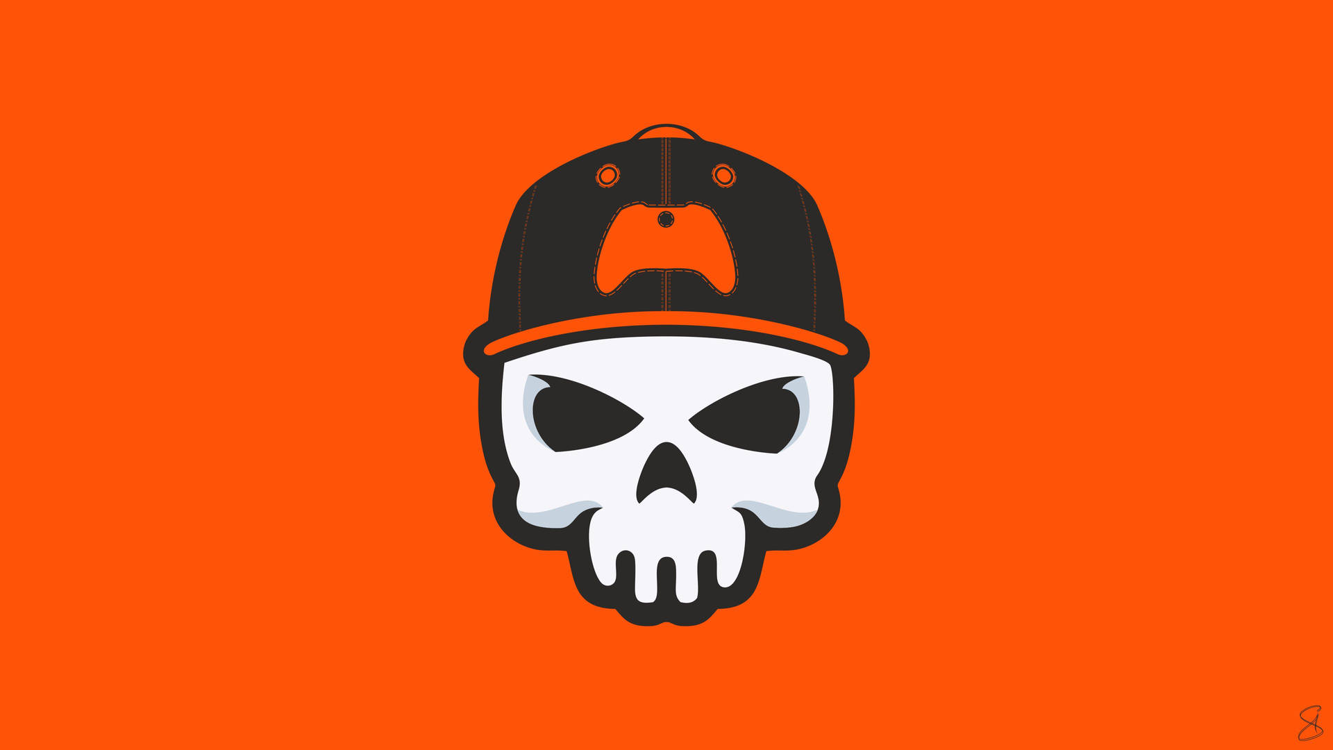 Orange Skull Wallpapers