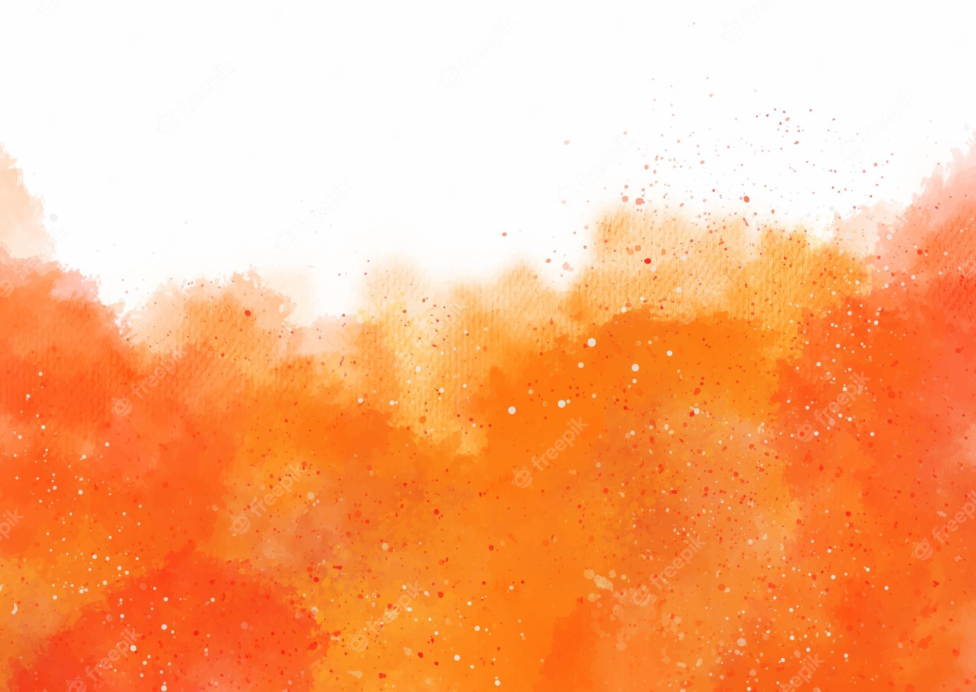 Orange Watercolor Wallpapers