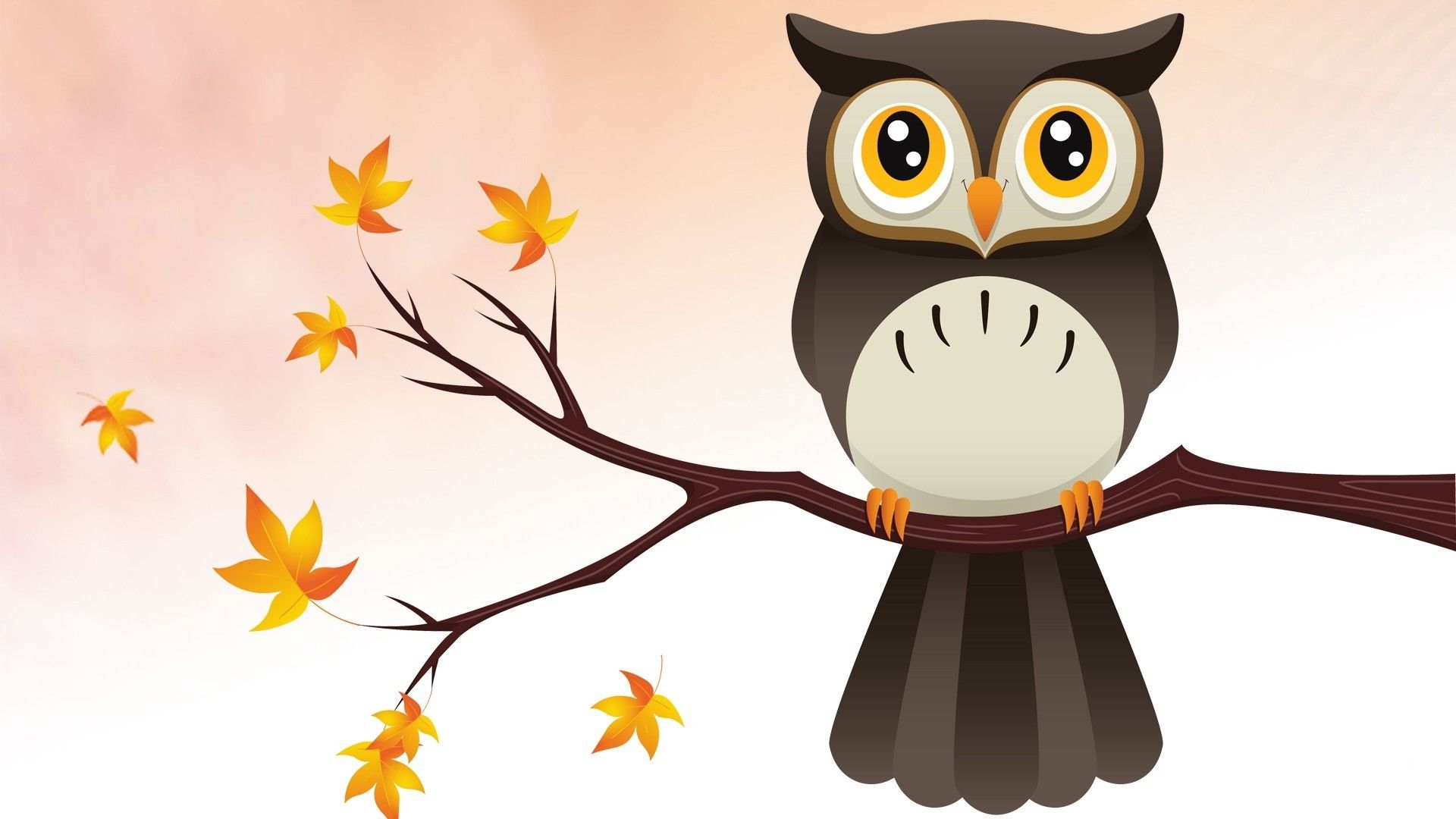 Owl In Fall Wallpapers