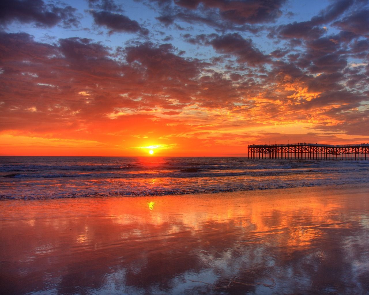 Pacific Sunset Sky Wallpapers