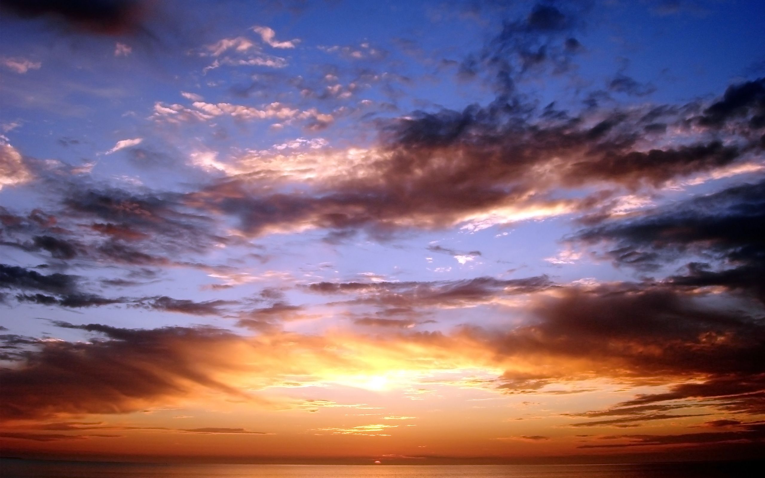 Pacific Sunset Sky Wallpapers