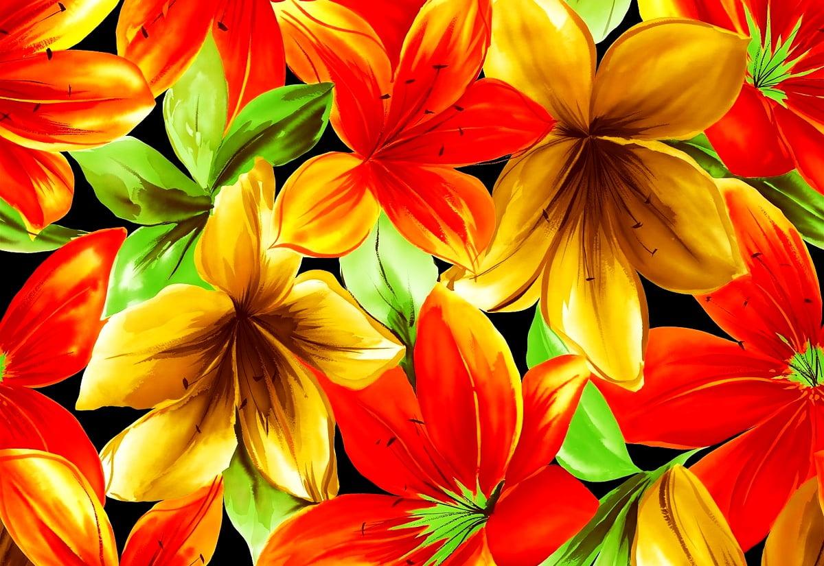 Painted Flower Wallpapers