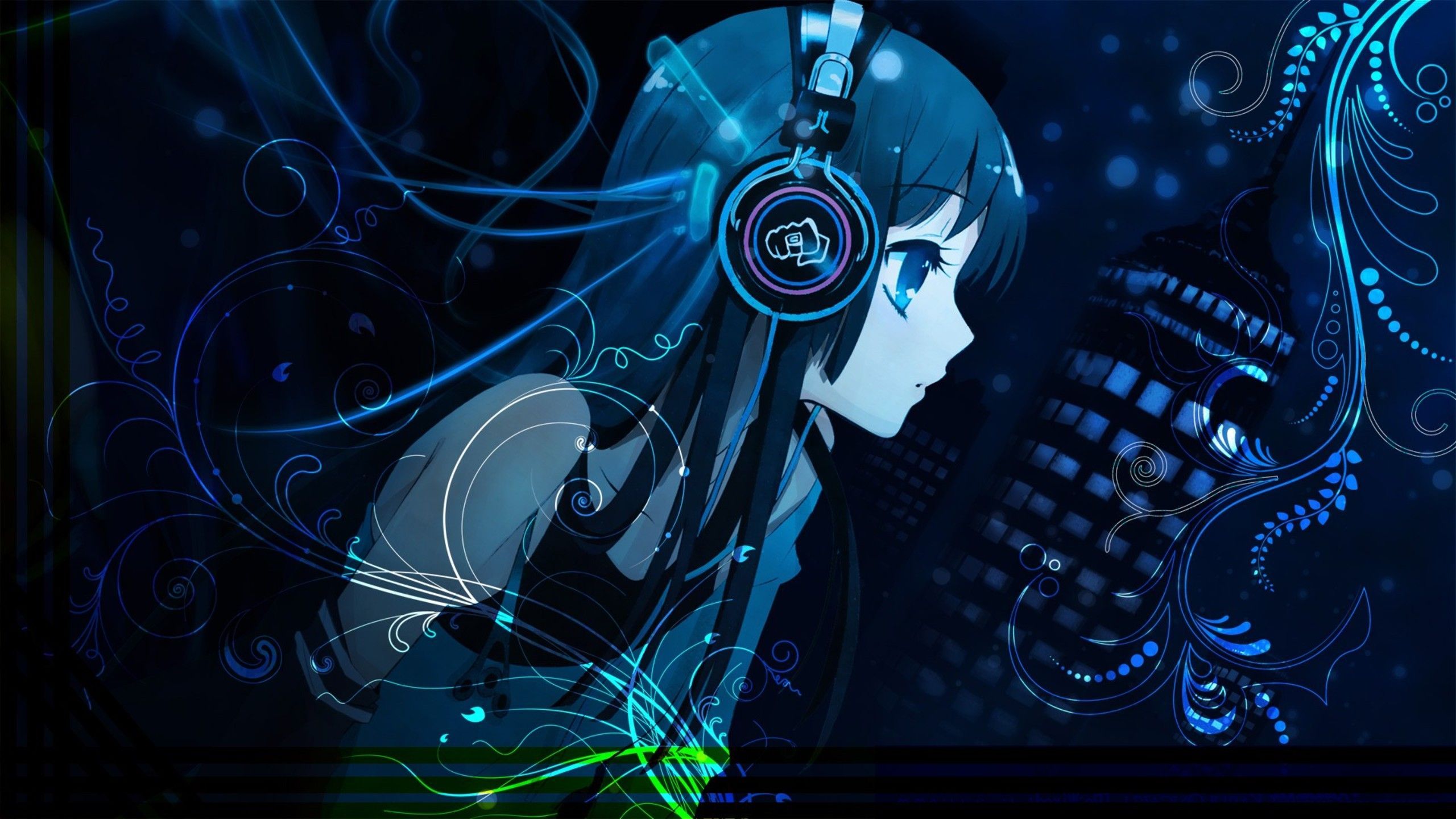 Painting Art Girl Headphones Wallpapers