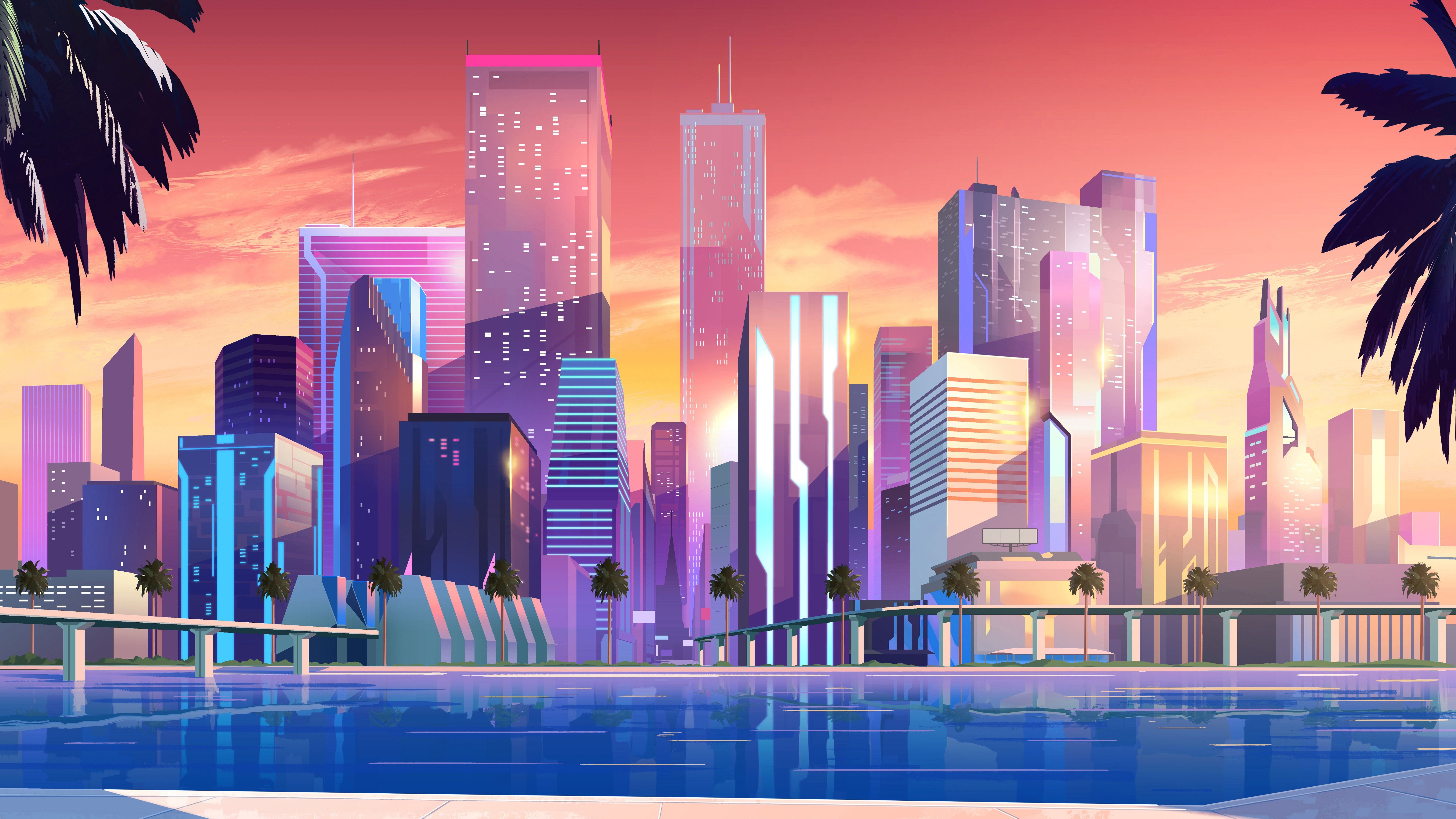 Panorama Vector City Wallpapers