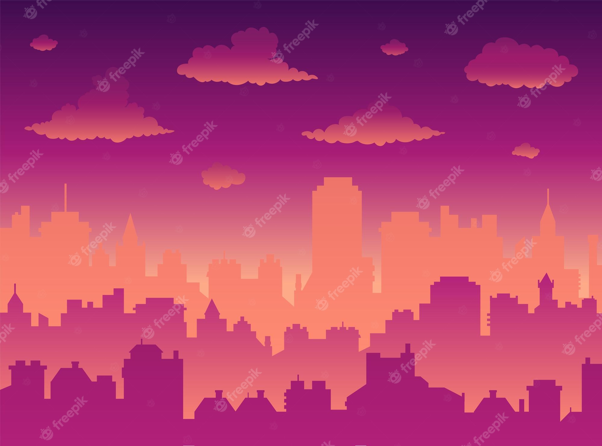 Panorama Vector City Wallpapers